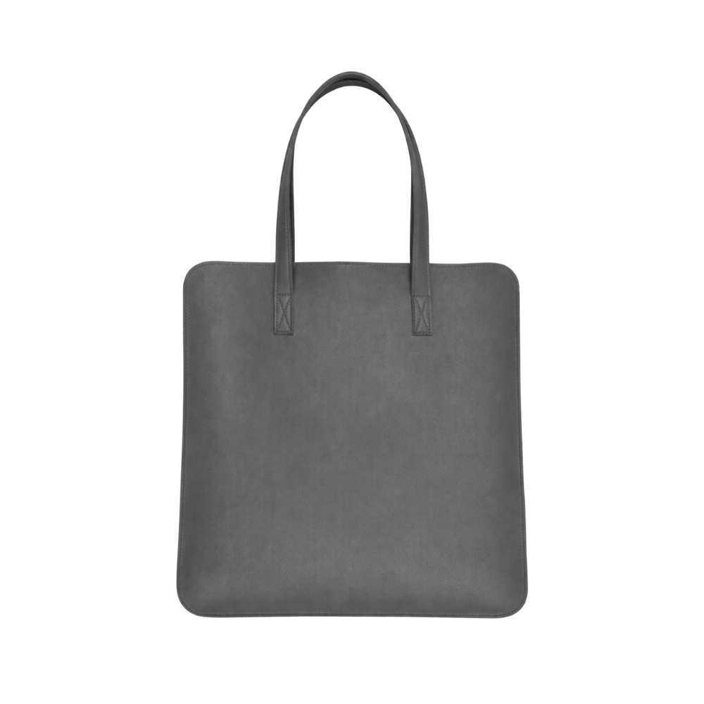 Custom Leather Curve Tote Bag