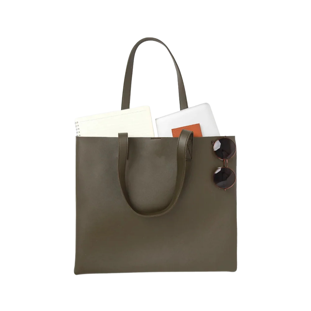 Landscape Leather Tote Bag