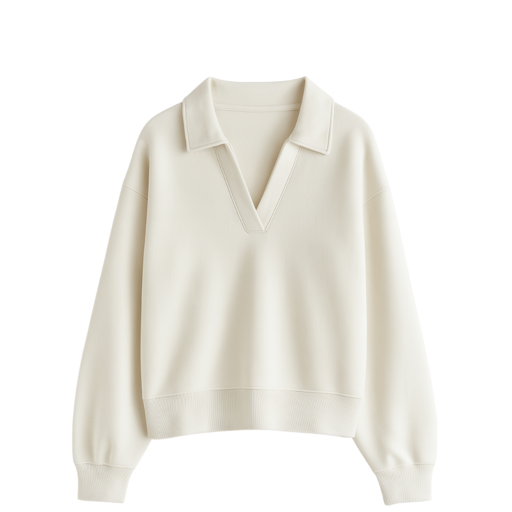 White sweater on a white background