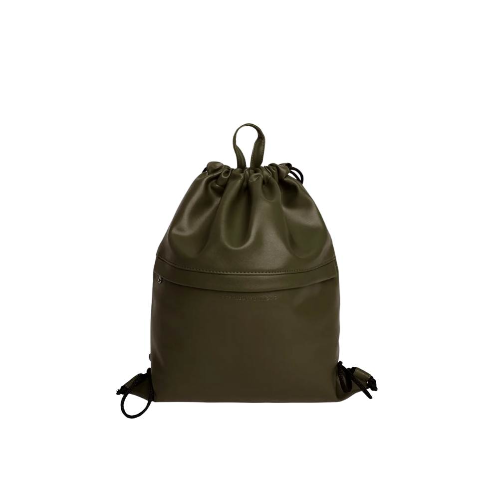 Custom Leather Drawstring Backpack