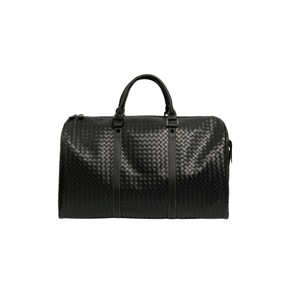Custom Woven Leather Duffel Bag