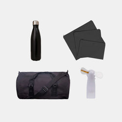 Duffel Bag + Travel Organizer + Tumbler + Fan