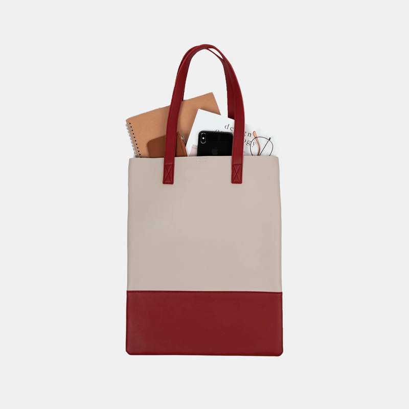 custom leather tote bag